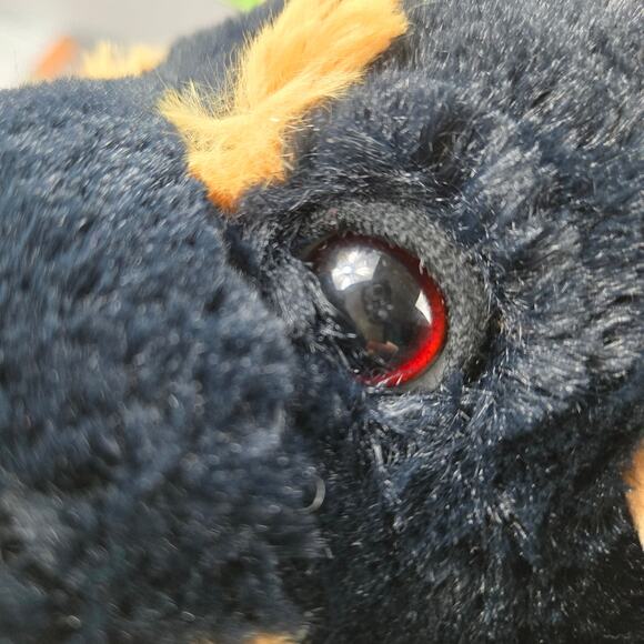 Walmart Holiday Rottweiler Dog Plush Stuffed Animal Leaf Antlers Penguin Scarf - Picture 8 of 16